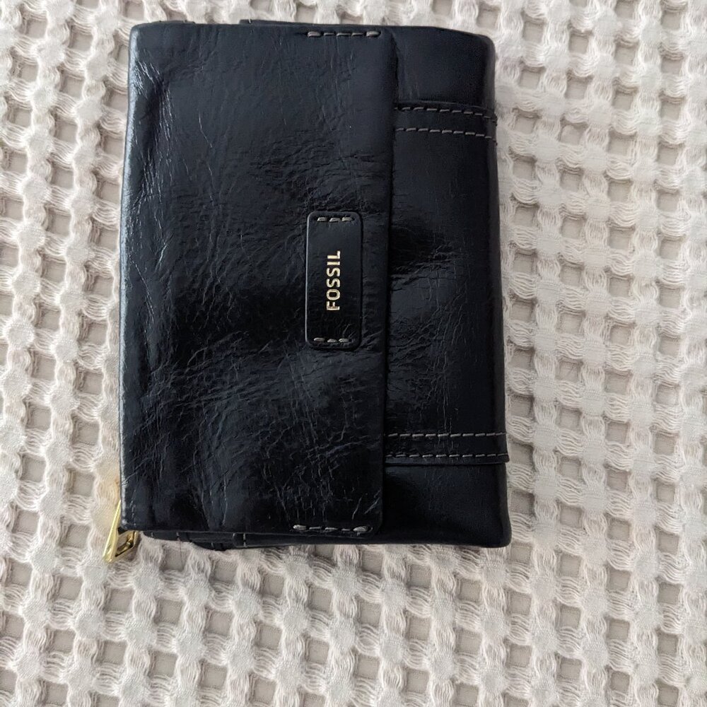 Fossil black wallet